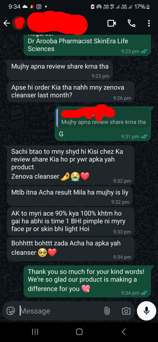 Zenova Acne Face Cleanser