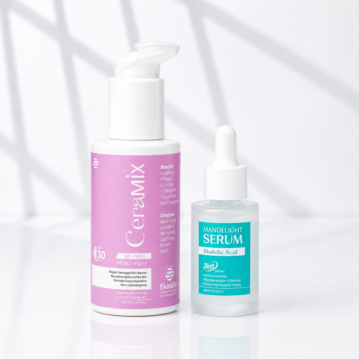 Mandelight Serum & CeraMix Moisturizer